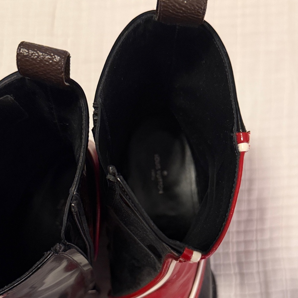 Louis Vuitton Red and Black Women's Boots - Picture 4 of 11